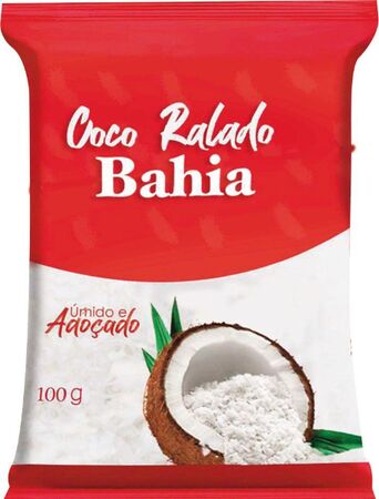 COCO RALADO MEDIO BAHIA 100 GR UMIDO E ADOCADO