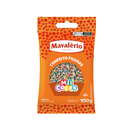 CONFEITO FIGURA MAVALERIO ESTRELINHA 150 GR