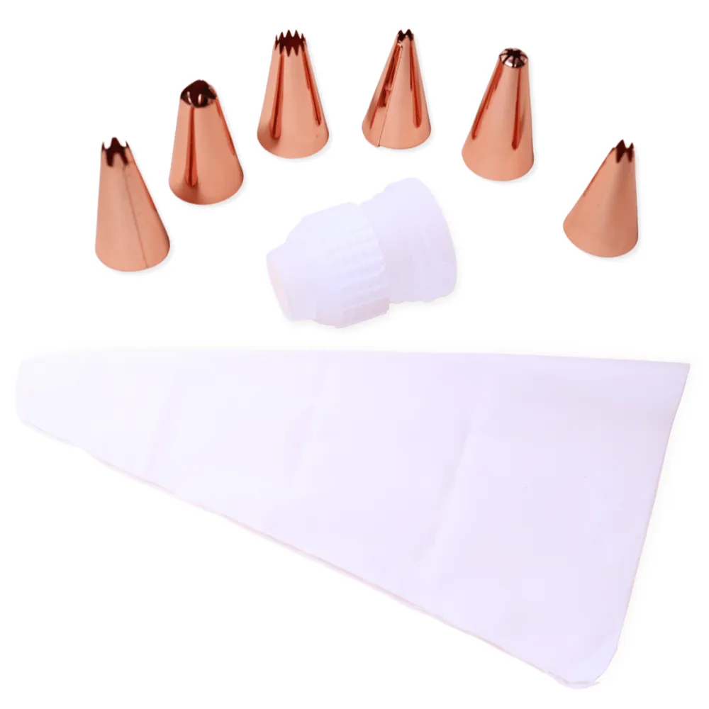 BICO P/ CONFEITAR TOP UTIL KIT C/MANGA PLASTICO+ADAPTADOR C/06 UN