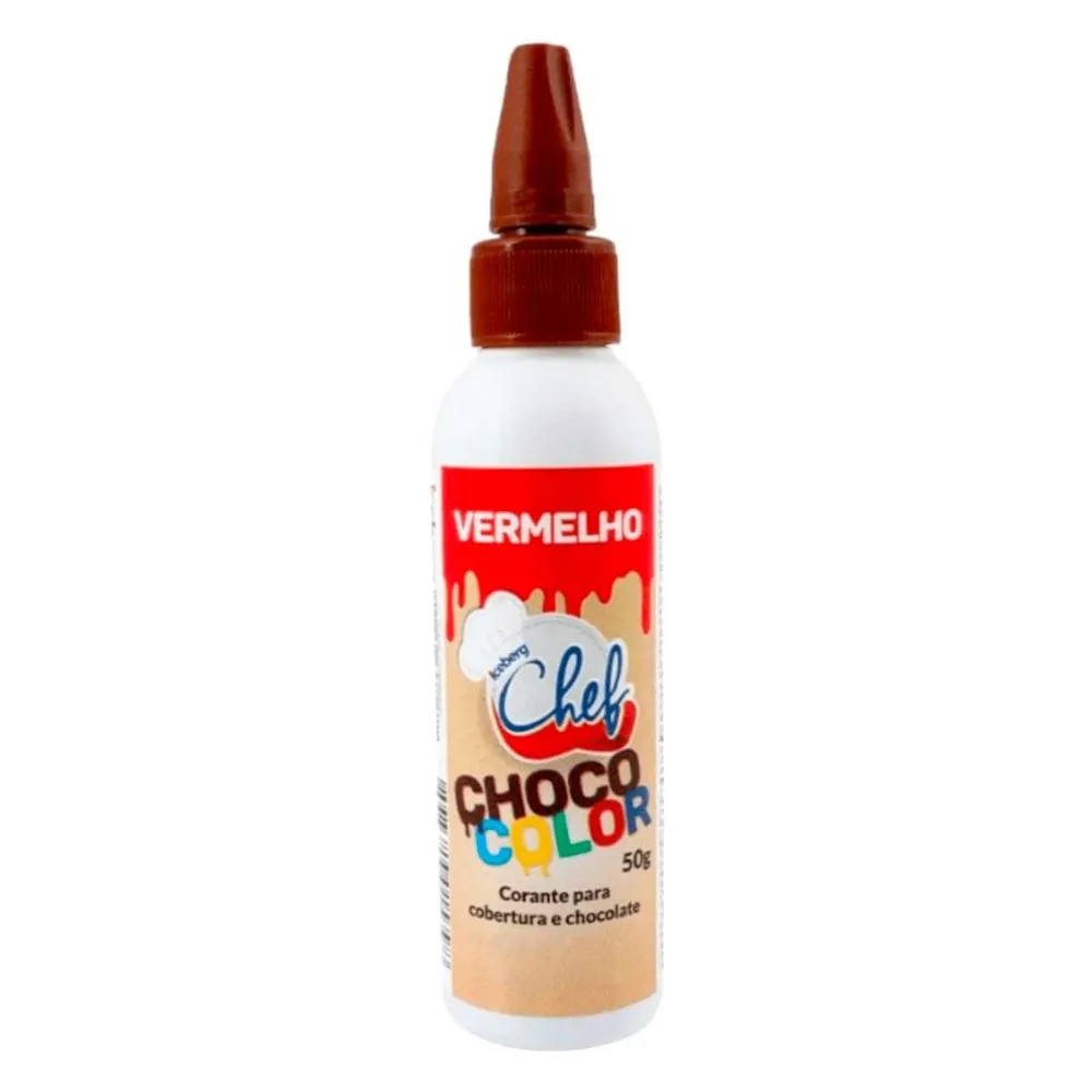 CORANTE GEL P/ CHOCOLATE ICEBERG 50 GR VERMELHO