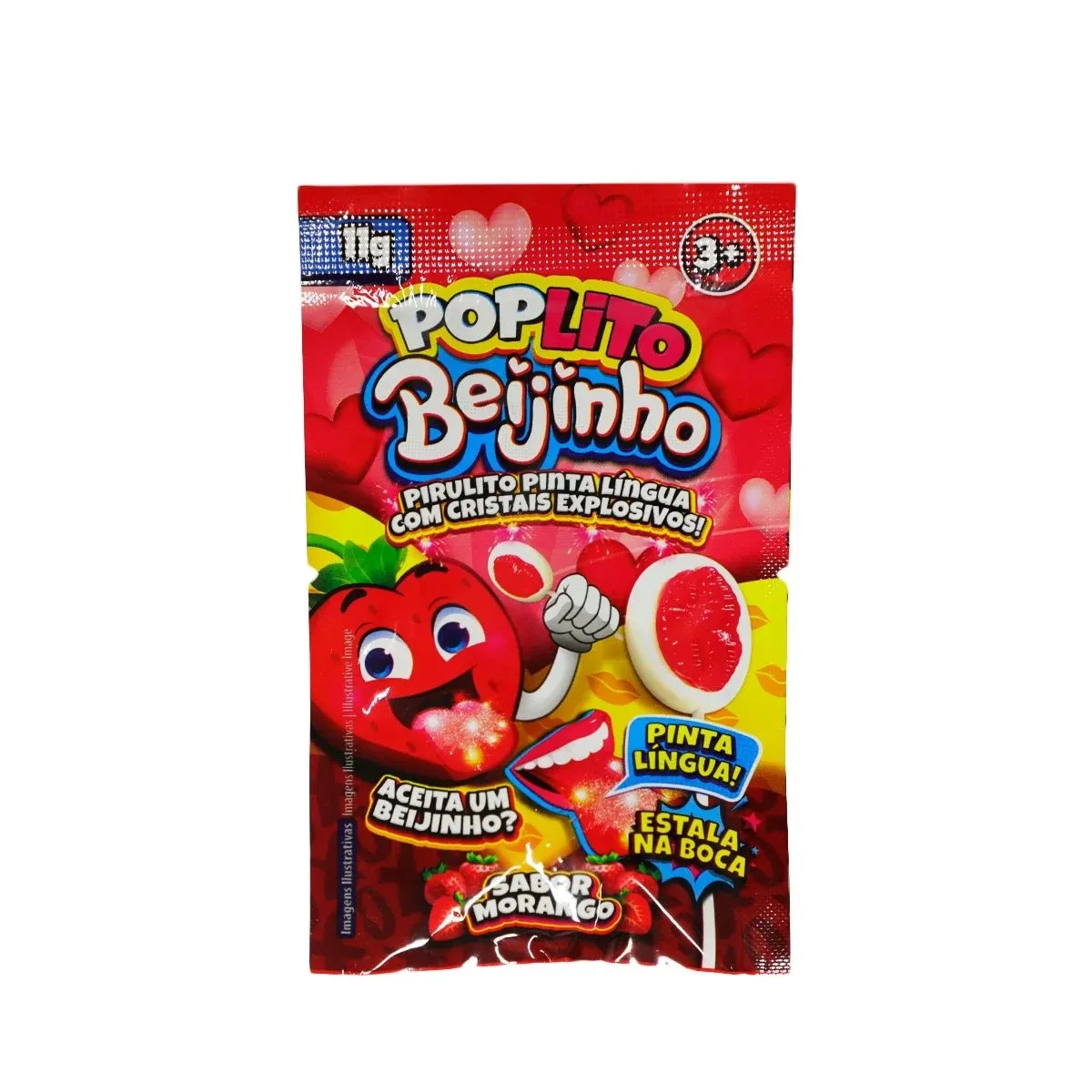 PIRULITO MBL POP LITO CRISTAIS EXPLOSIVOS BEIJINHO PINTA LINGUA 11 GR