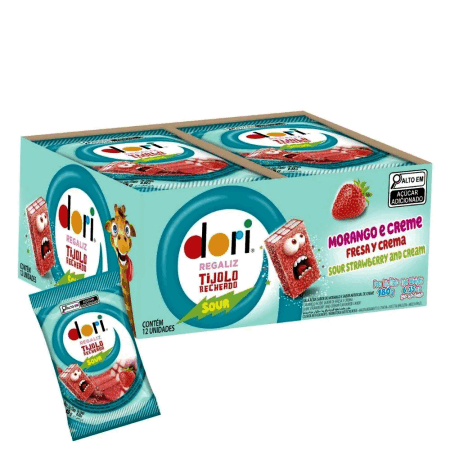 BALA DE GELATINA DORI REGALIZ TIJOLO 12X15 GR