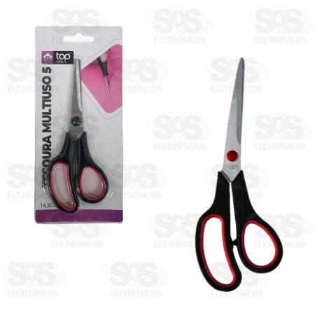 TESOURA TOP UTIL INOX USO GERAL 14,5 CM