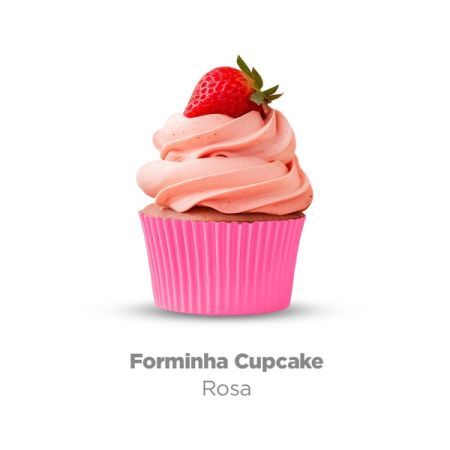 FORMINHA CUPCAKE PLAC MINI C/45 UN ROSA