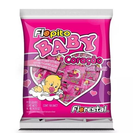 PIRULITO FLORESTAL BABY CORACAO TUTI FRUTI 200 GR