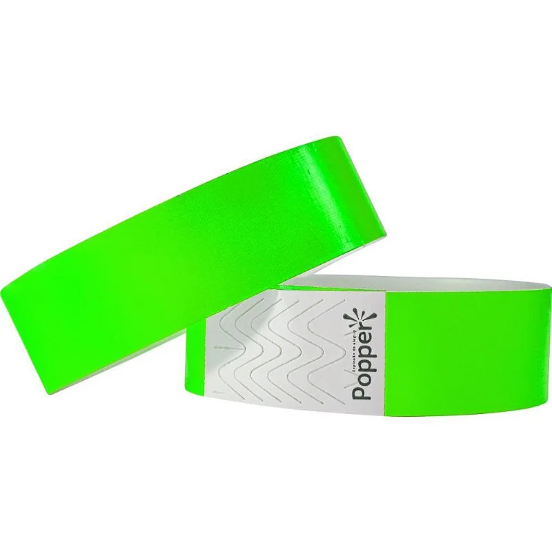 PULSEIRA DE IDENTIFICACAO KLF VERDE NEON 50 UN