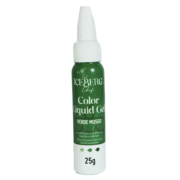CORANTE LIQUID GEL ICEBERG 25 GR VERDE MUSGO