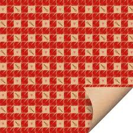 PASCOA POLI CROMUS 69X89 C/03 FLS KRAFT FEITO C/ AMOR SWEET VERMELHO