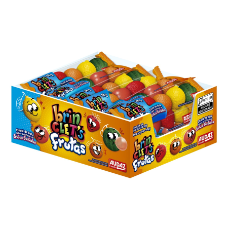 CHICLE MBL BRINCLETS FRUTAS 18 GR UNITARIO