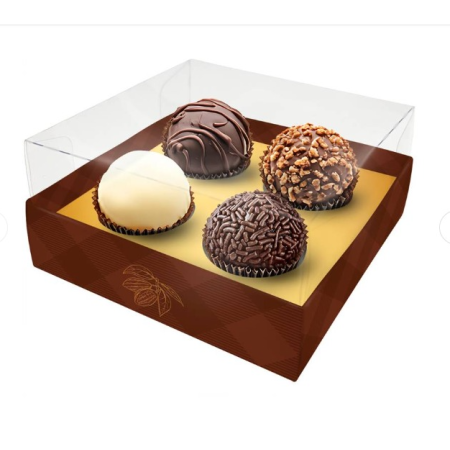 PASCOA CAIXA REGINA 10 DOCES C/ TAMPA CRISTAL GOURMET