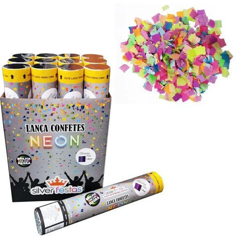 MEGA FESTA SILVER FESTAS 30 CM NEON QUADRADO