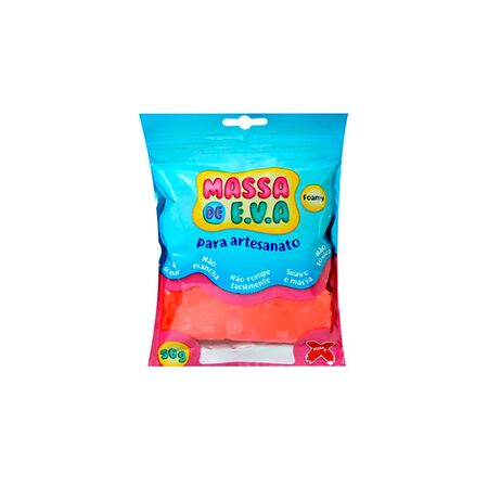 MASSA DE EVA MAKE 50 GR VERMELHO