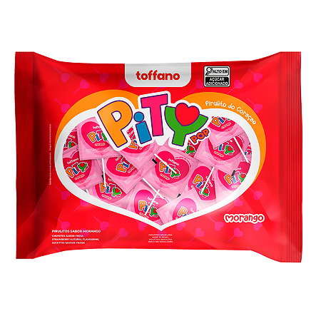 PIRULITO TOFFANO PITY MORANGO 200 GR
