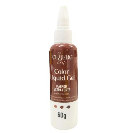 CORANTE LIQUID GEL ICEBERG 60 GR MARROM EXTRA FORTE