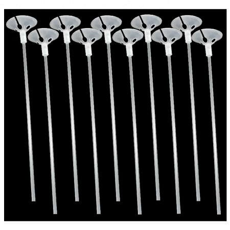 SUPORTE P/ BEXIGA LOURENSSON 30 CM PEQ C/10 UN CRISTAL