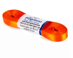 FITA PROGRESSO CETIM 10 MM X 10 MT COR 066 LARANJA