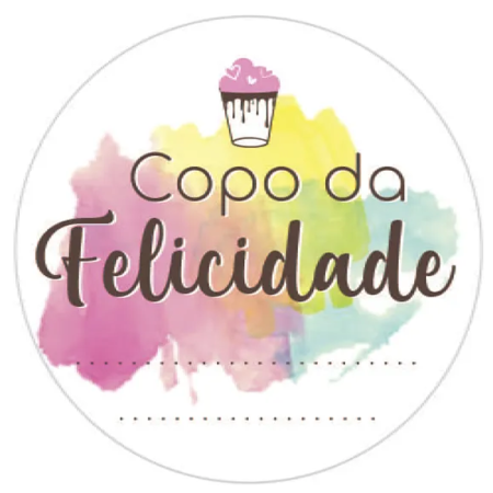 ETIQUETA P/ BOMBOM HIPER EMB. COPO DA FELICIDADE C35