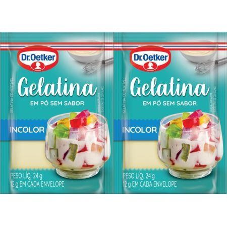 GELATINA SEM SABOR INCOLOR 24 GR DR. OETKER