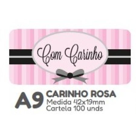 ETIQUETA P/ BOMBOM HIPER EMB. COM CARINHO ROSA A9