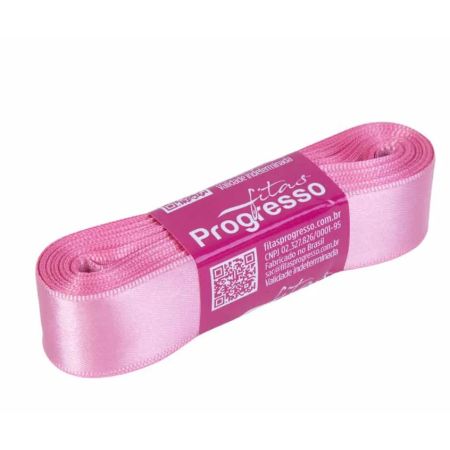 FITA PROGRESSO CETIM 22 MM X 10 MT COR 240 ROSA ESCURO