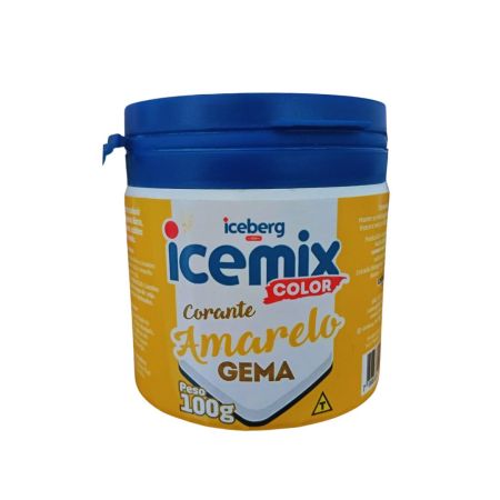 CORANTE EM PO ICEBERG ICEMIX 100 GR AMARELO GEMA
