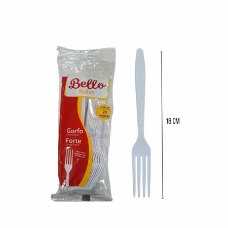 GARFO REFEICAO BELLO FESTAS FORTE BRANCO C/20 UN