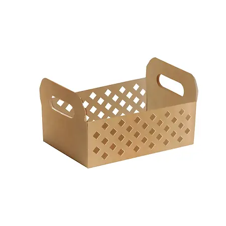 CAIXA CAIXOTE CROMUS TAM. M 22X15X8 KRAFT VAZADA
