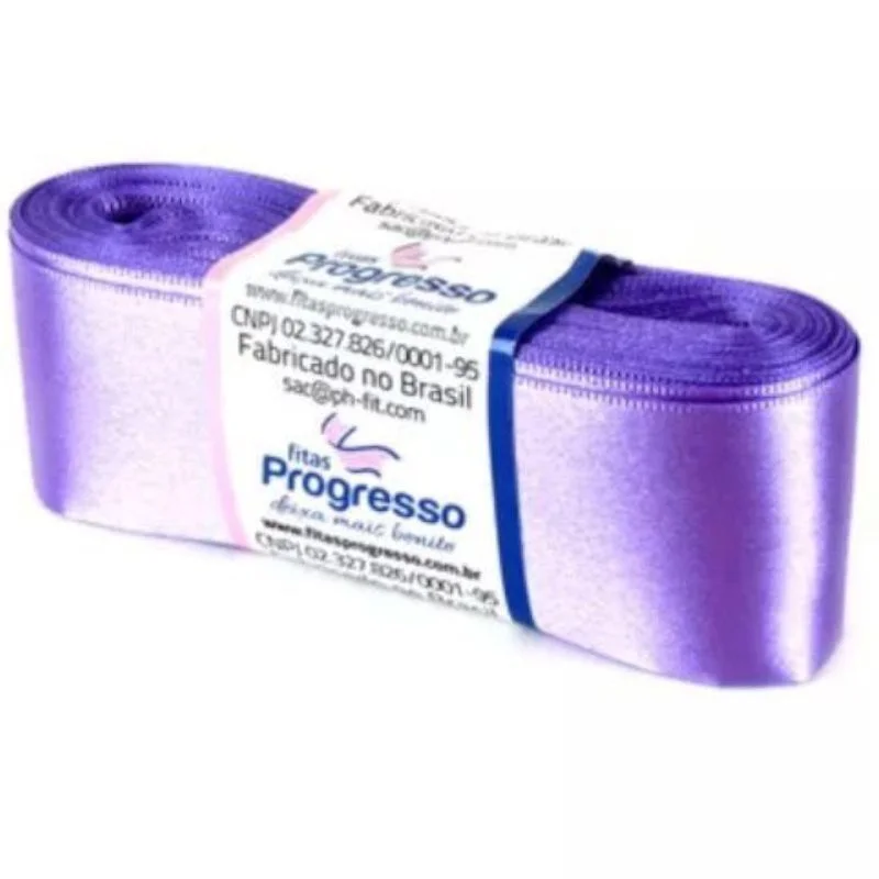 FITA PROGRESSO CETIM 30 MM X 10 MT COR 356 LILAS LAVANDA