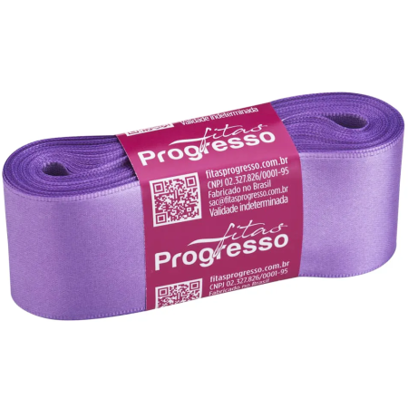 FITA PROGRESSO CETIM 38 MM X 10 MT COR 356 LILAS LAVANDA