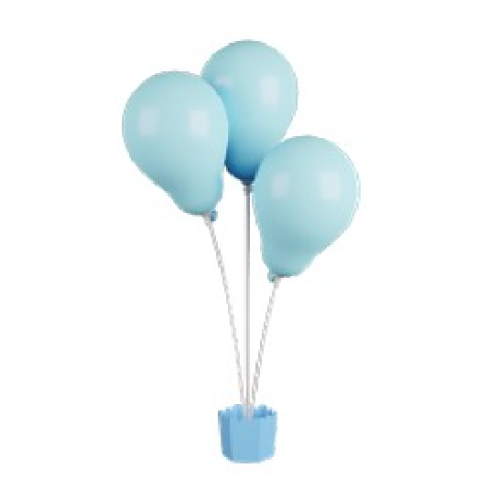 CACHEPOT GRINTOY 03 HASTES AZUL BEBE