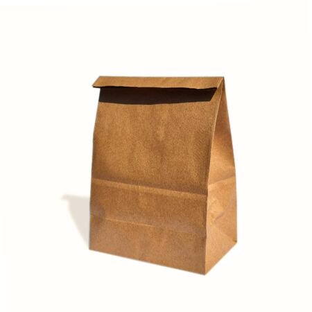 SACO DE PAPEL TAM. M 19X12X26 CM PARDO KRAFT UN