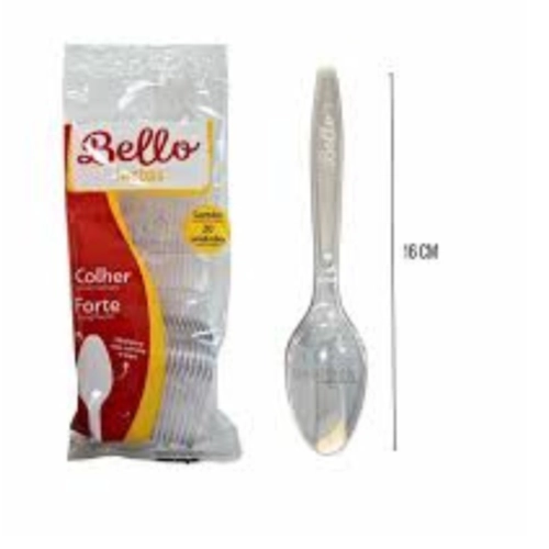 COLHER REFEICAO BELLO FESTAS FORTE CRISTAL C/20 UN