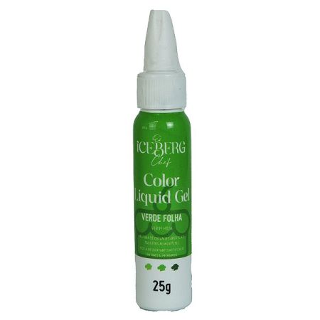 CORANTE LIQUID GEL ICEBERG 25 GR VERDE FOLHA