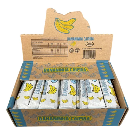 DOCE DE BANANA SABOR DA ROCA DISPLAY C/30 UN