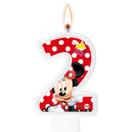 VELA REGINA NUMERAL MINNIE RED Nº 2
