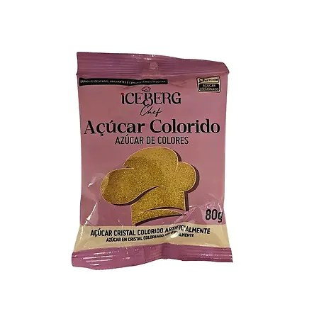 ACUCAR CRISTAL ICEBERG DOURADO 80 GR