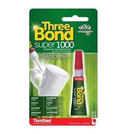 COLA ADESIVO INSTANTANEO THREEBOND 2 GR SUPER 2000 UNITARIO
