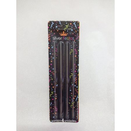 VELA ESTRELA PRATA SILVER FESTAS C/04 UN