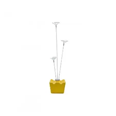 SUPORTE P/ BALOES CACHEPOT 3 HASTES AMARELO KITOK
