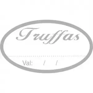 ETIQUETA P/ BOMBOM REAL FRANCO TRUFAS 789 PRATA