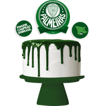 TOPPER PARA BOLO FESTCOLOR TIME PALMEIRAS C/03 UN