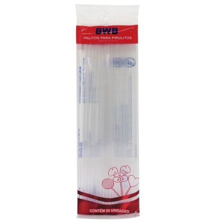PALITO P/ PIRULITO BWB GRANDE CRISTAL C/50 UN