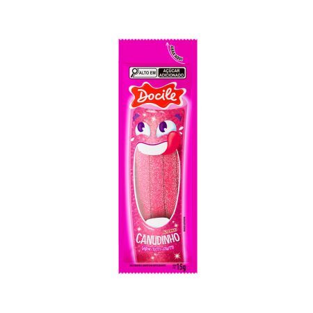 BALA DE GELATINA DOCILE 15 GR CANUDINHO TUTTI-FRUTTI CITRICO UNITARIO