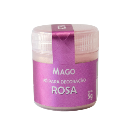 PO BRILHANTE P/ DECORACAO MAGO ROSA 5 GR