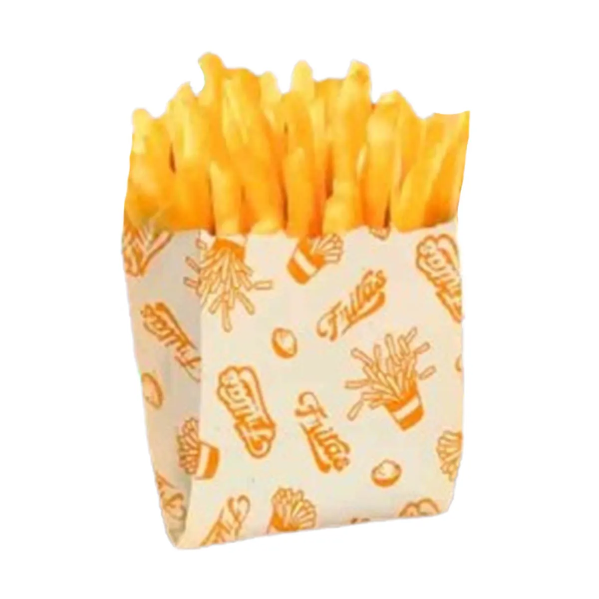 SACO P/ BATATA REGINA ESTAMPADO FRITAS TAM. P 10X11CM C/50 UN