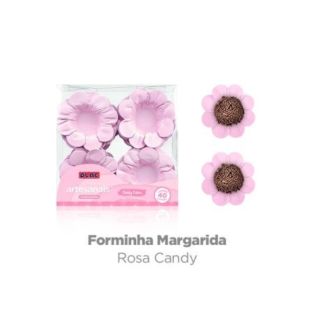 FORMINHA DEC PLAC MARGARIDA ROSA CANDY C/40 UN