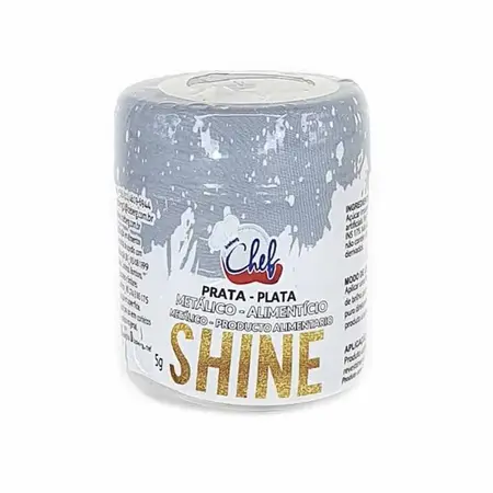 PO BRILHANTE P/ DECORACAO ICEBERG SHINE PRATA METALICO 5 GR