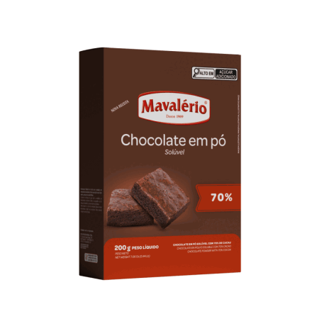 CHOCOLATE EM PO MAVALERIO 70% 200 GR