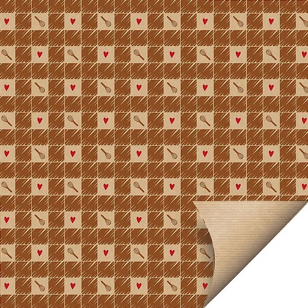 PASCOA POLI CROMUS 69X89 C/03 FLS KRAFT FEITO C/ AMOR SWEET MARROM
