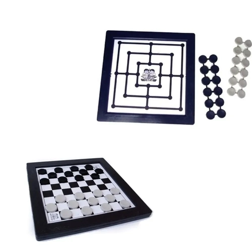 MINI BRINQUEDO SOS IMPORTADORA JOGO DAMA E TRILHA